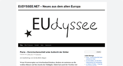 Desktop Screenshot of eudyssee.net